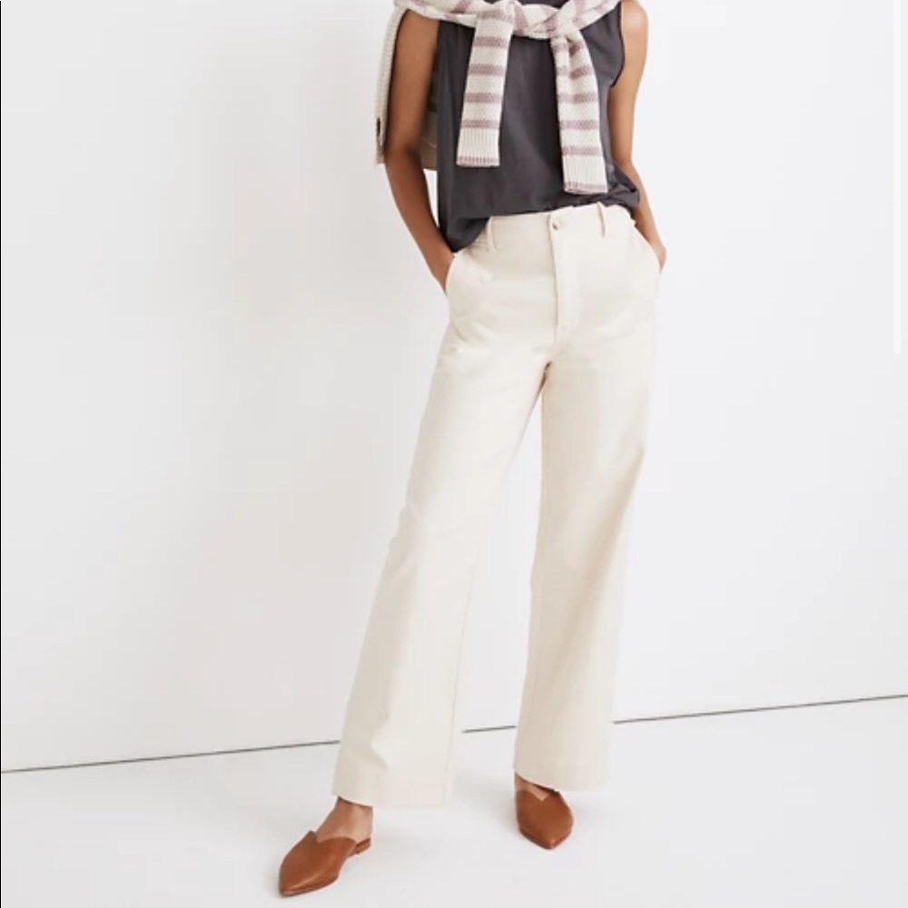 Madewell Cream Trousers
